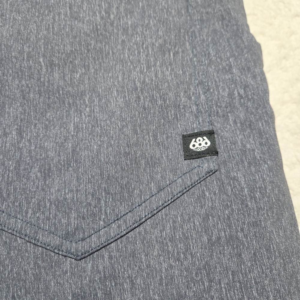 686 Everywhere Pants Men 36x33 Gray Slim Fit Performance Stretch - Picture 7 of 8